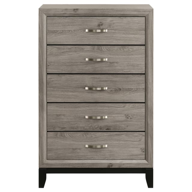 Valen 5-drawer Bedroom Chest of Drawers Light Taupe — photo 3