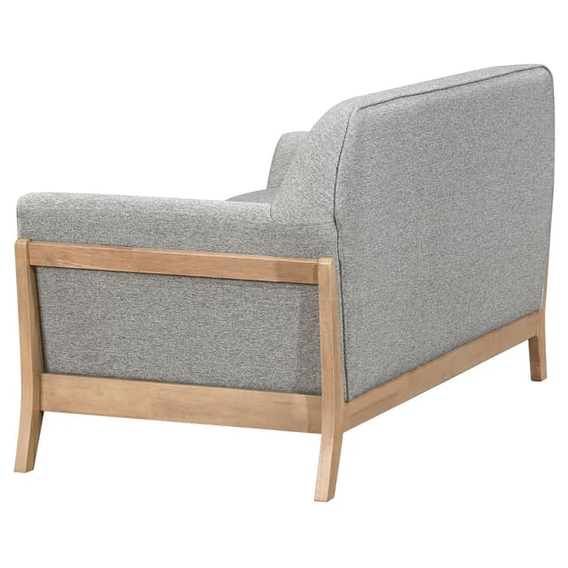 Vaughn Fabric Upholstered Flared Arm Loveseat Grey — photo 5