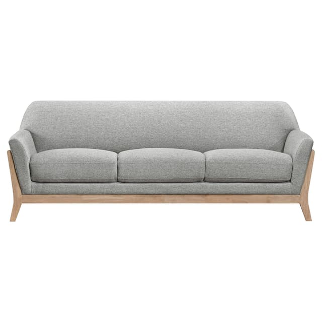 Vaughn Fabric Upholstered Flared Arm Sofa Grey — photo 3