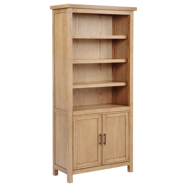 Vermes 72-inch 2-door Home Office Cabinet Bookcase Light Ash — photo 1