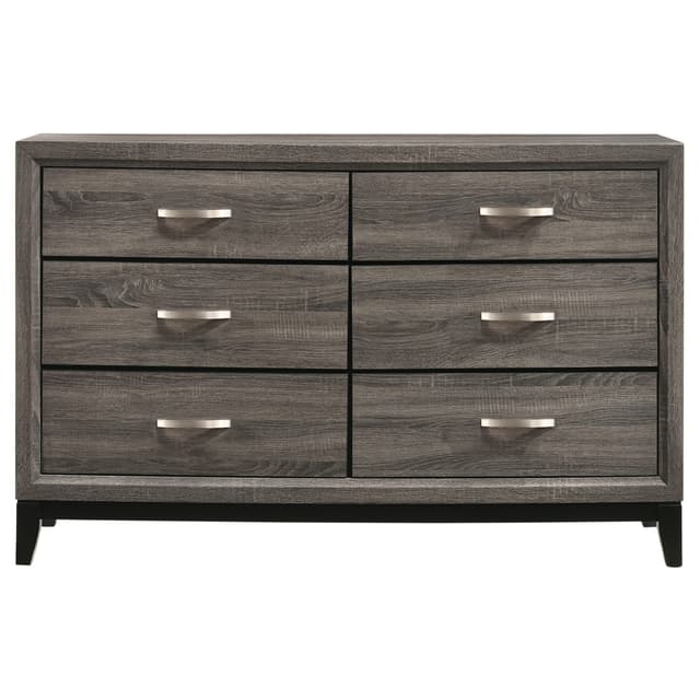 Watson 6-drawer Dresser Grey Oak — photo 3