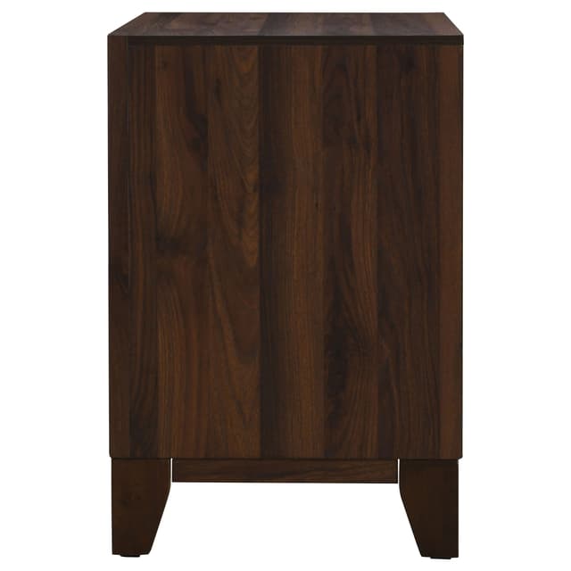 Welsley 2-drawer Nightstand Bedside Table Walnut — photo 5
