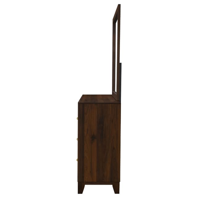 Welsley 6-drawer Dresser and Mirror Walnut — photo 5