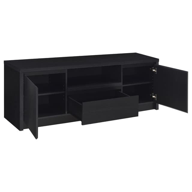 Winfield 3-piece Entertainment Center 60-inch TV Stand Black — photo 4