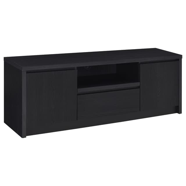 Winfield 60-inch 2-door TV Stand Media Console Black — photo 1