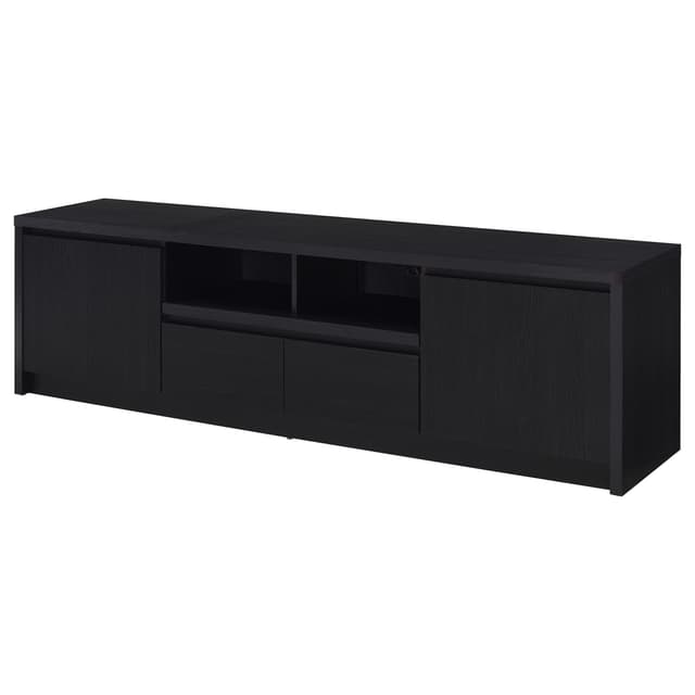 Winfield 78-inch 2-door TV Stand Media Console Black — photo 5