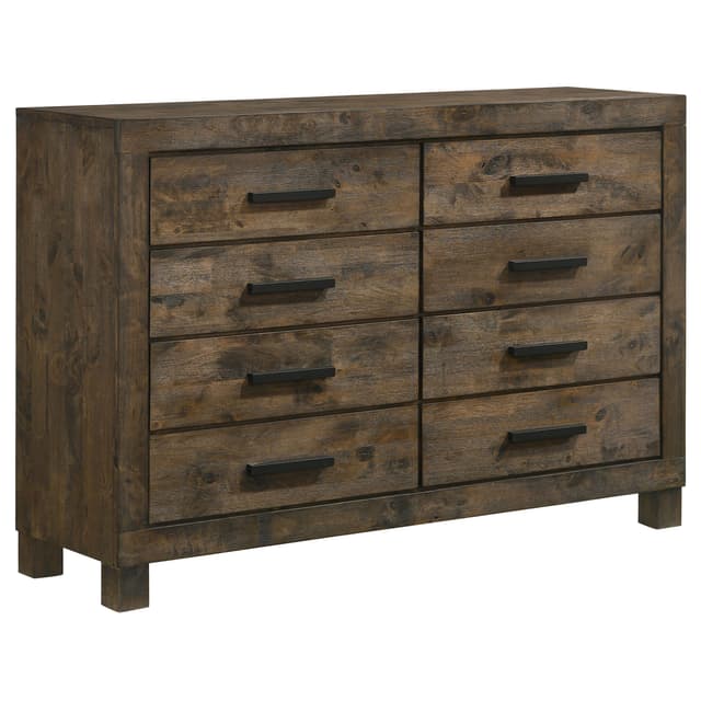 Woodmont 8-drawer Dresser Rustic Golden Brown — photo 1