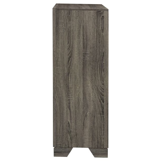 Wright 4-drawer Chest of Drawers Brown Oak — photo 5