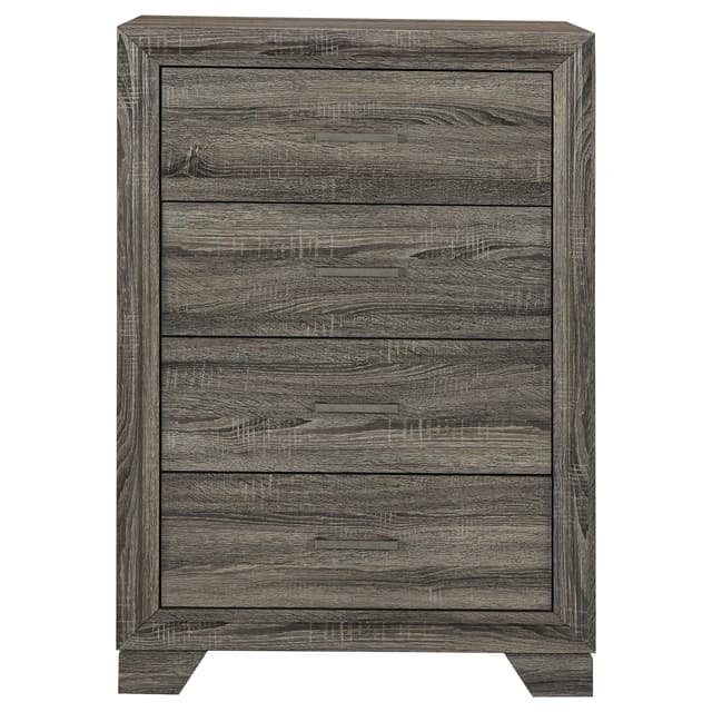 Wright 4-drawer Chest of Drawers Brown Oak — photo 3