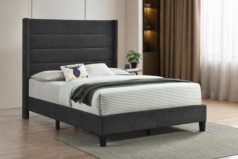 Monroe - Queen Bed - Charcoal