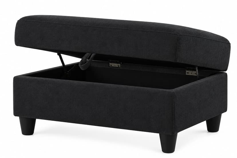 Zuma - Black Ottoman