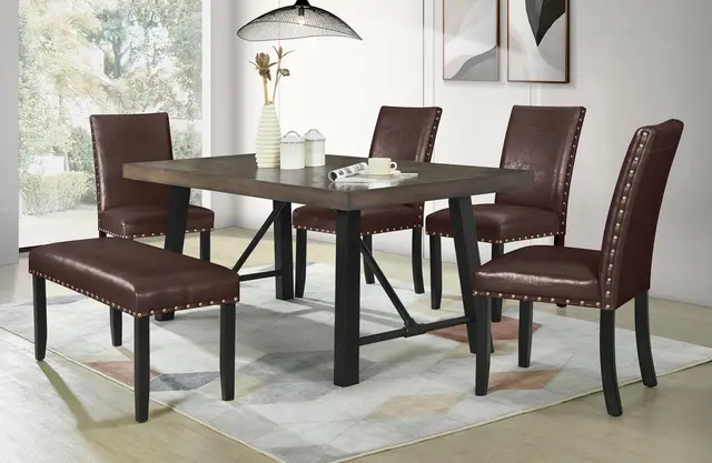 Rustica - 7pc Dining Set - Vienna Brown — photo 1