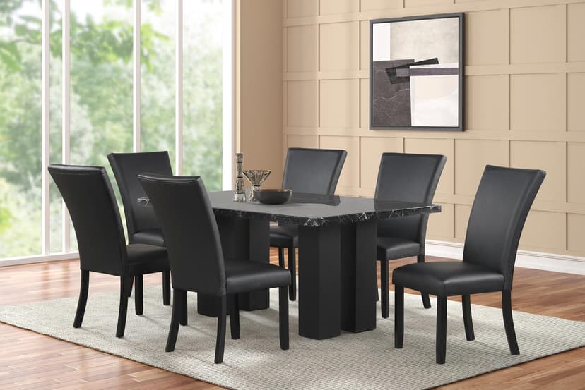 Maritz - 7pc Dining Set - Black