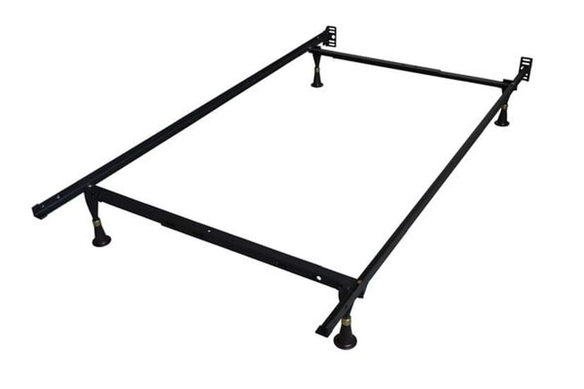 F55001 - TW/FL Frame with Glides - Metal Bed Frame