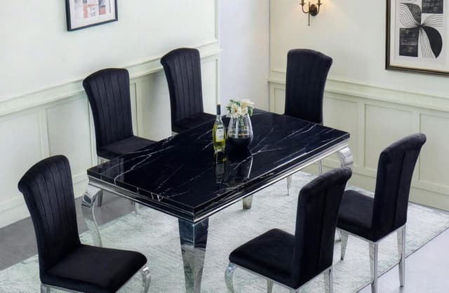 Emporia - 5pc Dining Set - Black — photo 3