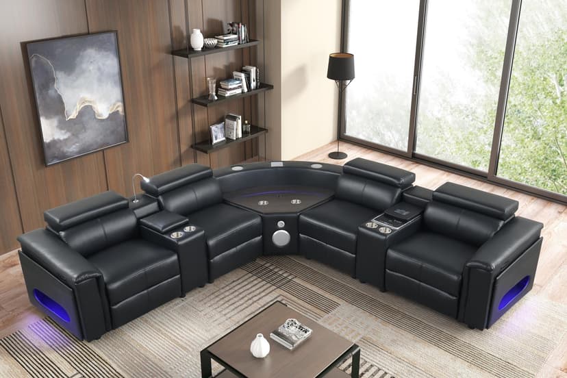 Napa - Sectional - Black Wine