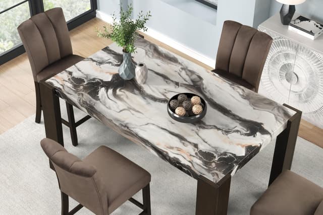 Bahia - 7pc Pub Set - Brown — photo 2