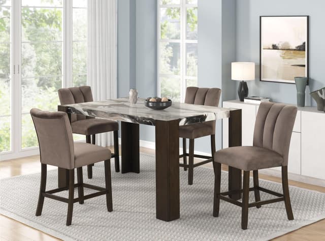 Bahia - 7pc Pub Set - Brown — photo 3