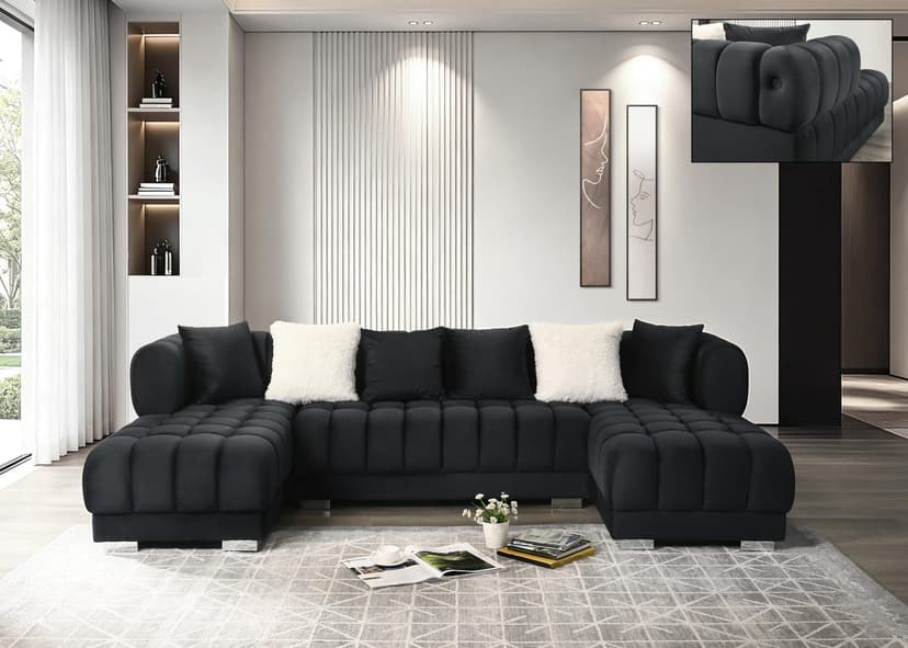 Meridian - Sectional - Black