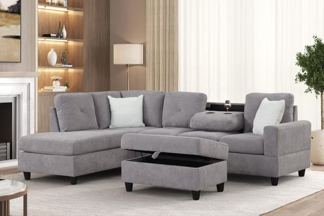 Zuma - Sectional ONLY - Grey — photo 1