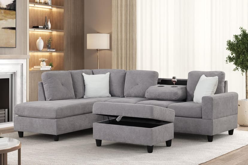 Zuma - Sectional ONLY - Grey
