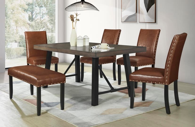Rustica - 7pc Dining Set - Caramel