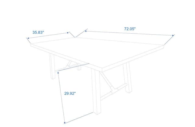 Rustica - 7pc Dining Set - Caramel — photo 4