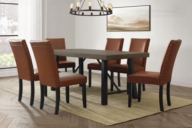 Rustica - 7pc Dining Set - Caramel — photo 2