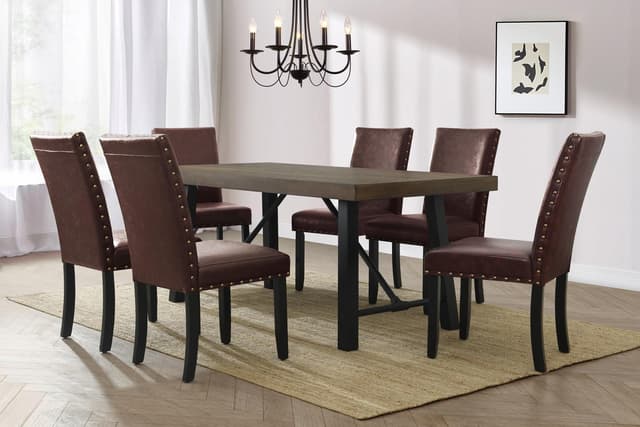 Rustica - 7pc Dining Set - Vienna Brown — photo 2