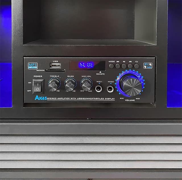 Onyx Beats - TV Stand with Fireplace & Speaker — photo 3