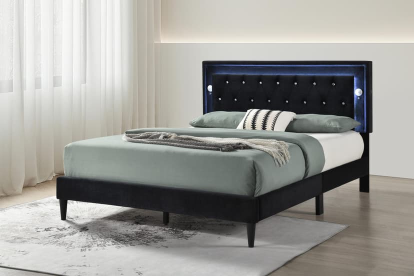 Glow Tune - Full Bed - Black