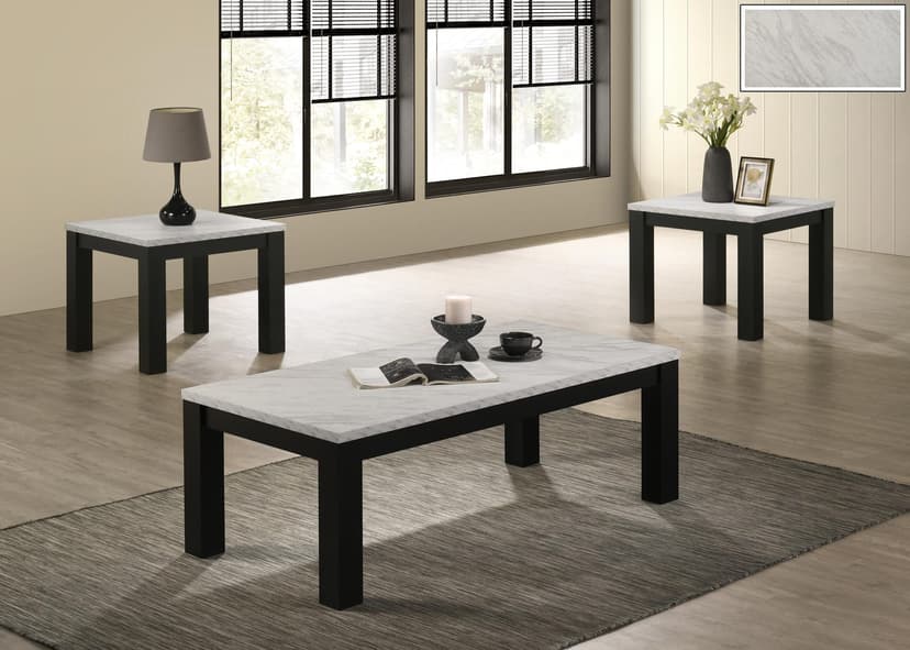 Terra - 3pc Occasional Set - White
