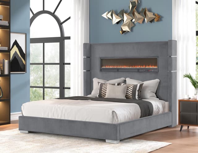 Harmony - King Bed - Grey — photo 1