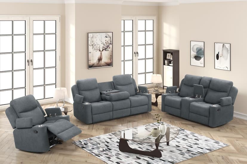 Dakota - Loveseat - Charcoal