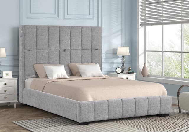 Helix - Queen Bed - Grey — photo 1