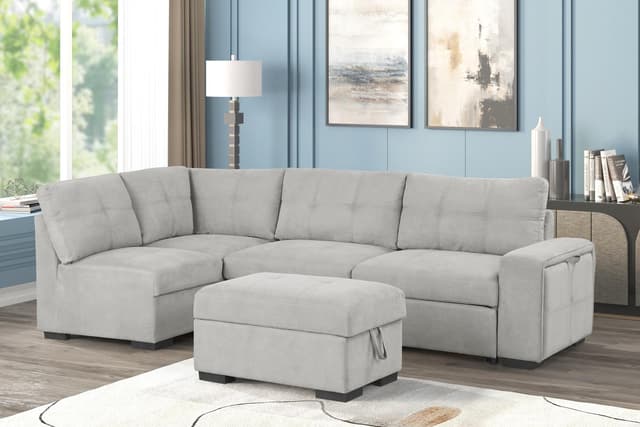 Harper - Sectional - Light Grey — photo 1