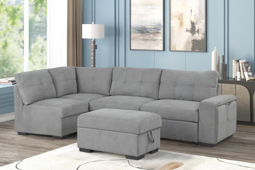 Harper - Sectional - Grey