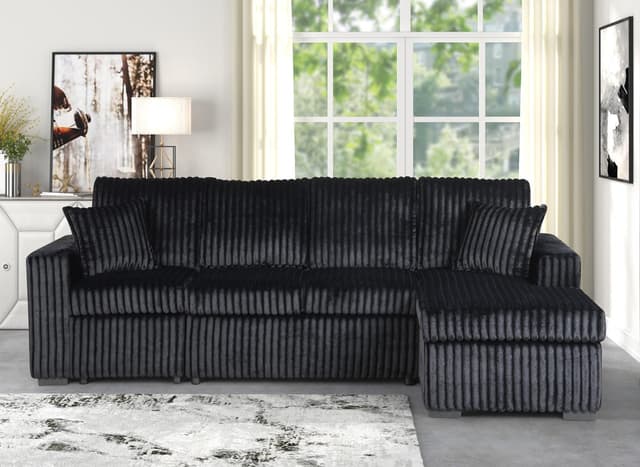 Caspian - Sectional - Black — photo 1