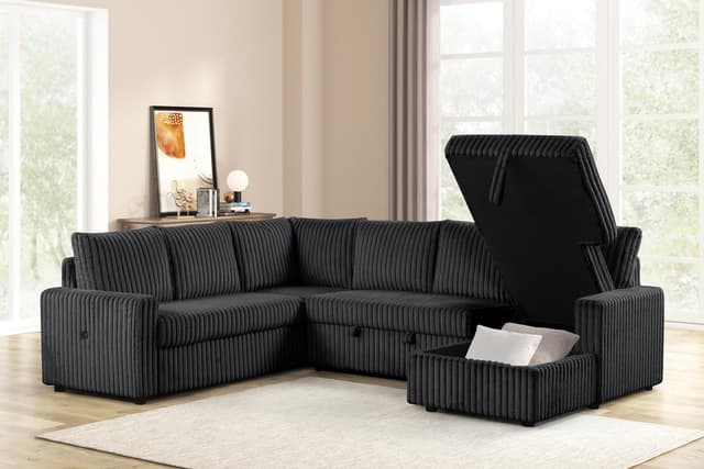 Tulia - Sectional - Black — photo 2