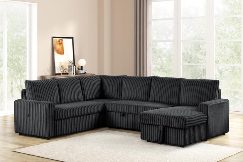 Tulia - Sectional - Black