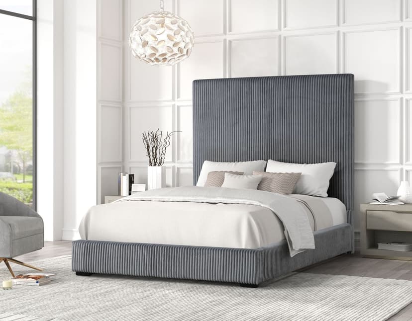 Sally - Queen Bed - Grey (155030 QN BED)