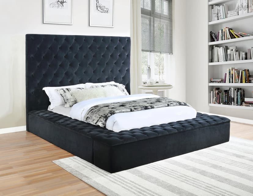 Elegante - King Bed - Black