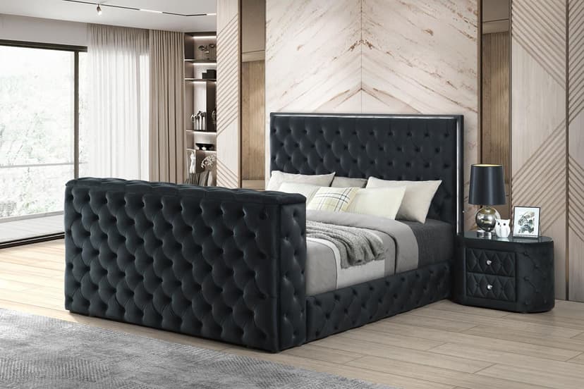 Diane - Queen Bed - Black