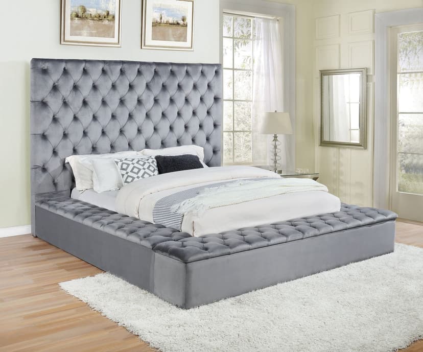 Elegante - Queen Bed - Grey