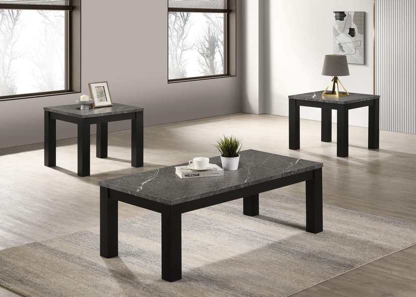 Terra - 3pc Occasional Set - Black