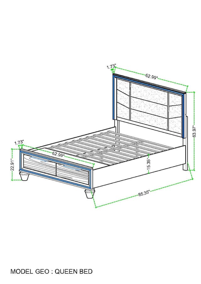 Geo - Queen Bed — photo 2