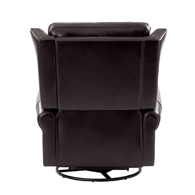 Albert Genuine Leather Manual Swivel Glider Recliner — photo 4