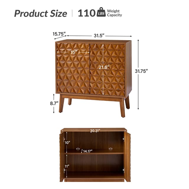 Arvid 2-Door Accent Cabinet — photo 10
