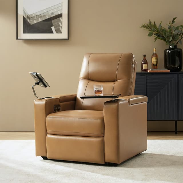 Lothaire Genuine Leather Recliner — photo 2