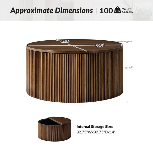 Lance Round Coffee Table — photo 10